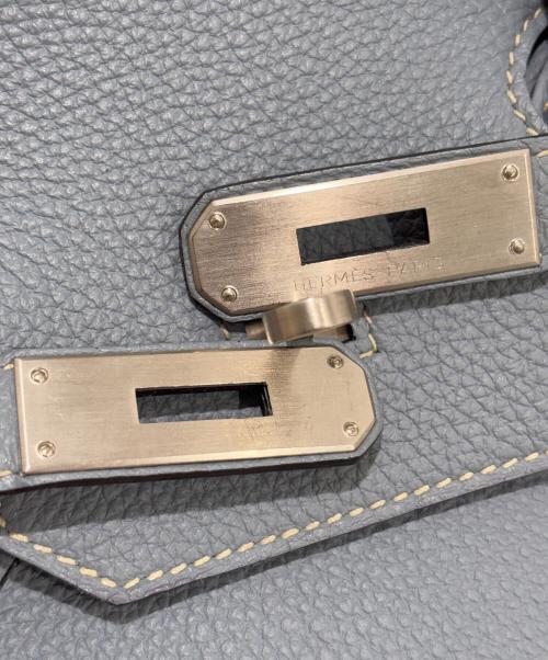 HERMES（エルメス）HERMES (エルメス) バーキン35/Birkin35/トゴ/マットシルバー金具/ブルーグラシエ/X刻印 ブルーグラシエの古着・服飾アイテム