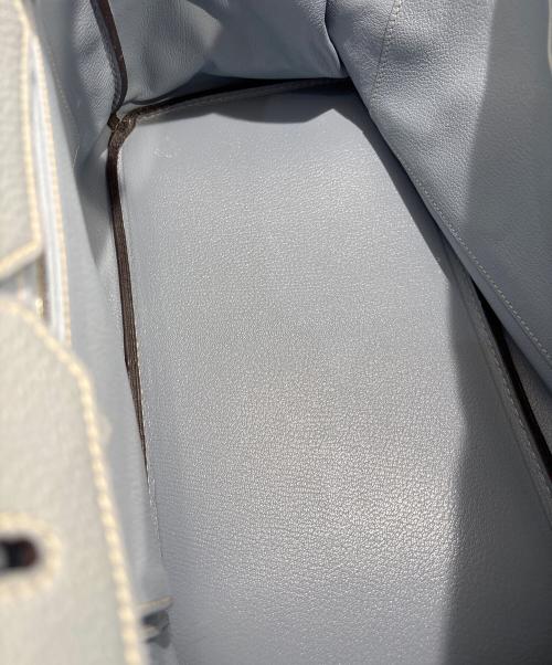 HERMES（エルメス）HERMES (エルメス) バーキン35/Birkin35/トゴ/マットシルバー金具/ブルーグラシエ/X刻印 ブルーグラシエの古着・服飾アイテム