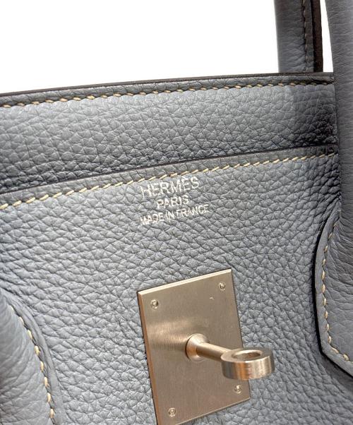 HERMES（エルメス）HERMES (エルメス) バーキン35/Birkin35/トゴ/マットシルバー金具/ブルーグラシエ/X刻印 ブルーグラシエの古着・服飾アイテム