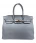 HERMES（エルメス）の古着「バーキン35/Birkin35/トゴ/マットシルバー金具/ブルーグラシエ/X刻印」｜ブルーグラシエ