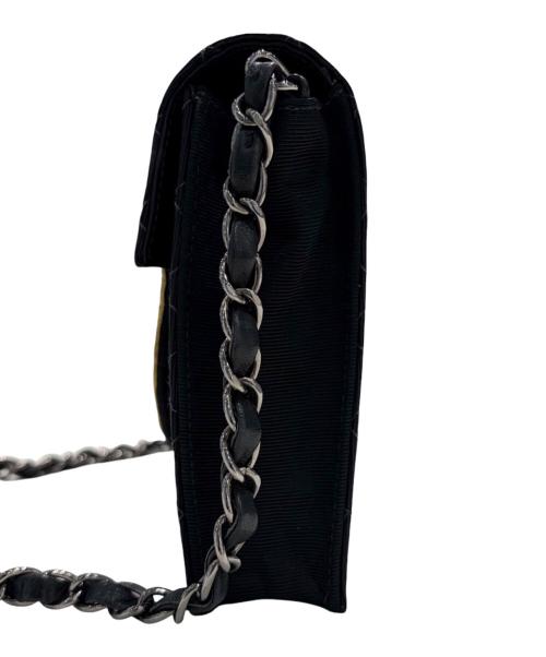CHANEL（シャネル）CHANEL (シャネル) エンブレムワッペンチェーンショルダーバッグ ブラックの古着・服飾アイテム