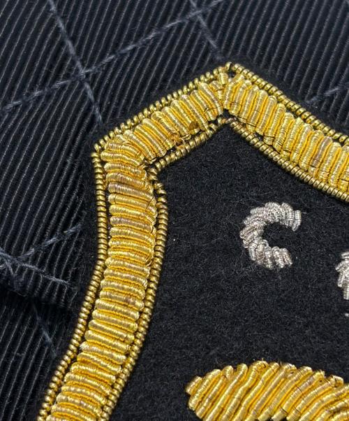 CHANEL（シャネル）CHANEL (シャネル) エンブレムワッペンチェーンショルダーバッグ ブラックの古着・服飾アイテム