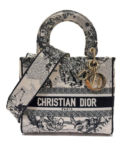 Christian Dior（クリスチャン ディオール）Christian Dior (クリスチャン ディオール) Lady D-Lite バッグ トワル ドゥ ジュイ/Lady D-Lite Bag Toile de Jouy/ミディアムの古着・服飾アイテム