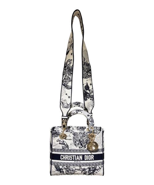 Christian Dior（クリスチャン ディオール）Christian Dior (クリスチャン ディオール) Lady D-Lite バッグ トワル ドゥ ジュイ/Lady D-Lite Bag Toile de Jouy/ミディアムの古着・服飾アイテム