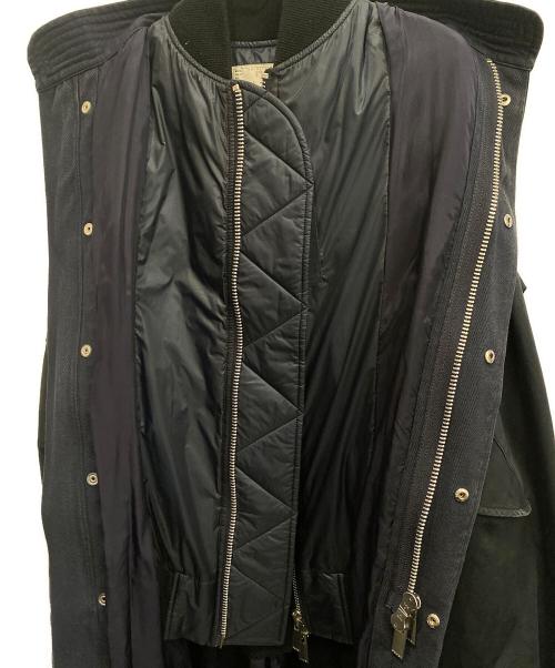 sacai（サカイ）sacai (サカイ) MA-1ドッキングモッズコート ネイビー サイズ:2の古着・服飾アイテム