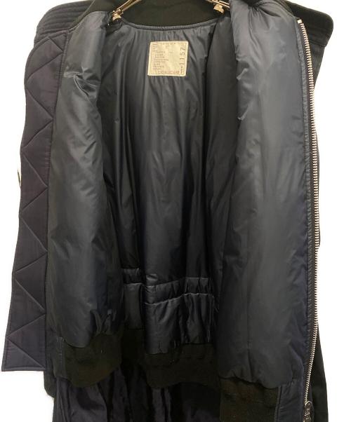 sacai（サカイ）sacai (サカイ) MA-1ドッキングモッズコート ネイビー サイズ:2の古着・服飾アイテム