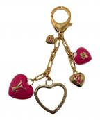 LOUIS VUITTONルイ ヴィトン）の古着「Heart Bijou Sac Cool Bag Charm/ハートビジューサック クール バッグチャーム/M65795」｜ショッキングピンク×ゴールド