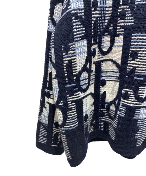 DIOR HOMME（ディオール オム）DIOR HOMME (ディオール オム) オブリーク ハイネックヘビーウェイトニット ネイビー サイズ:XXLの古着・服飾アイテム