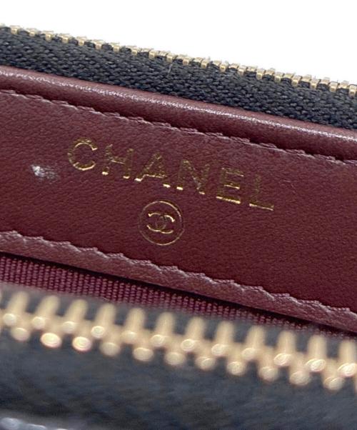 CHANEL（シャネル）CHANEL (シャネル) マトラッセ キャビアスキンチェーンウォレット ブラックの古着・服飾アイテム