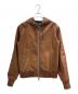 Berluti（ベルルッティ）の古着「Patina Calfskin Zip-Up Hoodie/パティーヌ/カーフレザージップパーカー/R17LBL66KAHX」｜ブラウン
