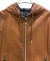 中古・古着 Berluti (ベルルッティ) Patina Calfskin Zip-Up Hoodie/パティーヌ/カーフレザージップパーカー/R17LBL66KAHX ブラウン サイズ:46：250000円