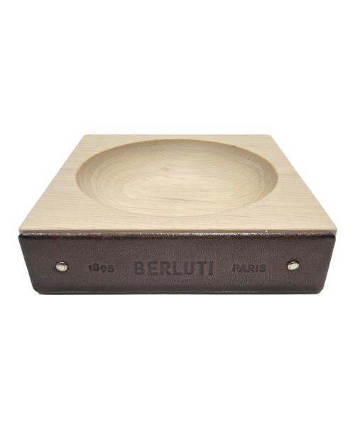 Berluti（ベルルッティ）Berluti (ベルルッティ) パティーヌレザーウッドトレー/Patina Leather Wooden Tray ベージュの古着・服飾アイテム