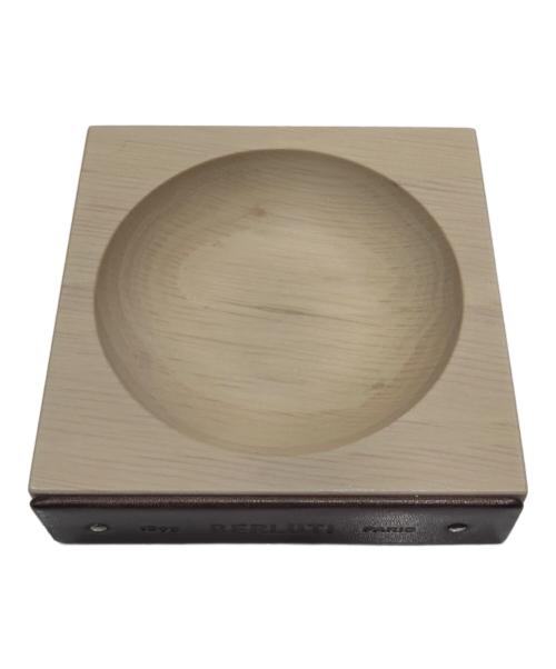 Berluti（ベルルッティ）Berluti (ベルルッティ) パティーヌレザーウッドトレー/Patina Leather Wooden Tray ベージュの古着・服飾アイテム