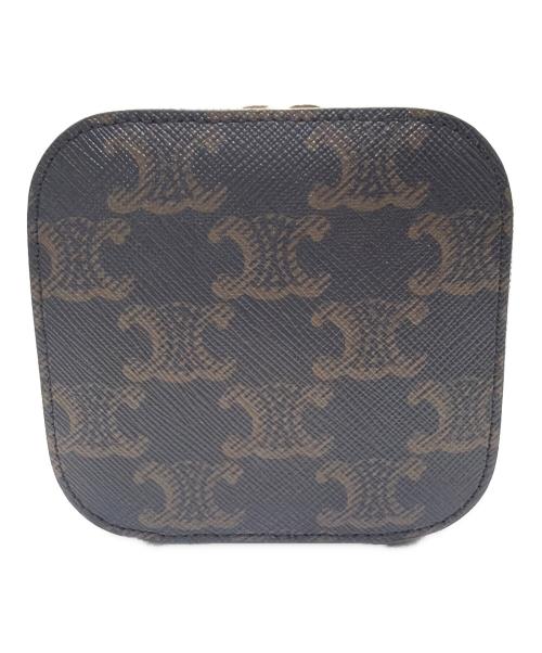 CELINE（セリーヌ）CELINE (セリーヌ) トリオンフ ミニ バニティケース/Triomphe Mini Vanity Case ブラウン サイズ:ミニの古着・服飾アイテム