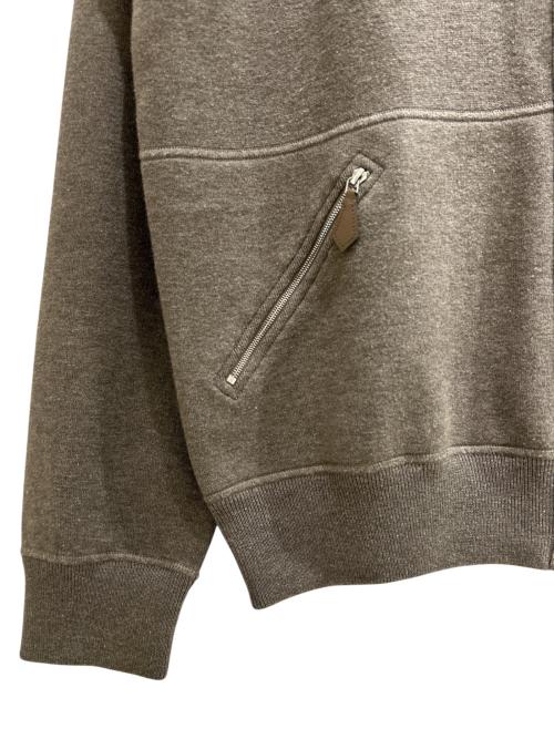 HERMES（エルメス）HERMES (エルメス) Driver's knit/ドライバーズニット ブラウン サイズ:Lの古着・服飾アイテム