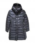 MONCLERモンクレール）の古着「HERMINE Long Down Coat/HERMINE ダウンコート/D20934930005 53048」｜ネイビー