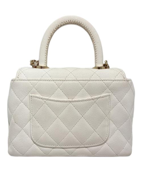 CHANEL（シャネル）CHANEL (シャネル) ココハンドル ミニショルダーバッグ/CHANEL Coco Handle Extra Mini Chain Clutch ホワイトの古着・服飾アイテム