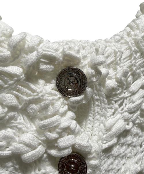 CHANEL（シャネル）CHANEL (シャネル) Dress with sleeveless inner layer/ノースリーブインナー付ワンピース/P79132K11416 ホワイト サイズ:36の古着・服飾アイテム