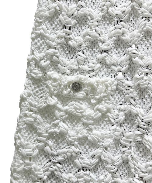 CHANEL（シャネル）CHANEL (シャネル) Dress with sleeveless inner layer/ノースリーブインナー付ワンピース/P79132K11416 ホワイト サイズ:36の古着・服飾アイテム