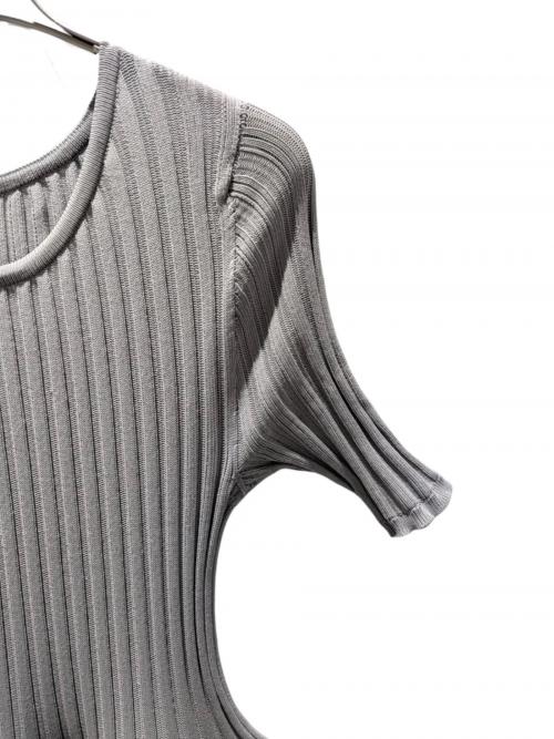 CFCL（シーエフシーエル）CFCL (シーエフシーエル) POTTERY半袖ニットワンピース グレー サイズ:3の古着・服飾アイテム