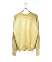 dunhill（ダンヒル）の古着「Long-sleeve cashmere knit top/カシミヤ長袖ニット」｜イエロー
