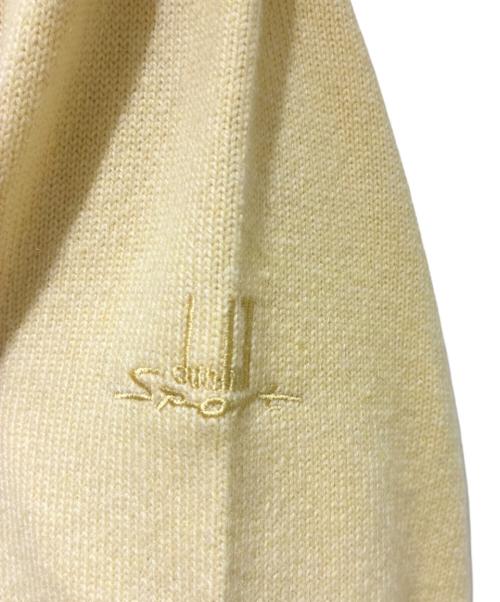 dunhill（ダンヒル）dunhill (ダンヒル) Long-sleeve cashmere knit top/カシミヤ長袖ニット イエロー サイズ:Lの古着・服飾アイテム