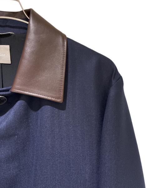 Dior（ディオール）Dior (ディオール) レザーカラーブルゾンジャケット/Colored leather blouson jacket/693C215A0133 C450 ネイビー サイズ:52の古着・服飾アイテム