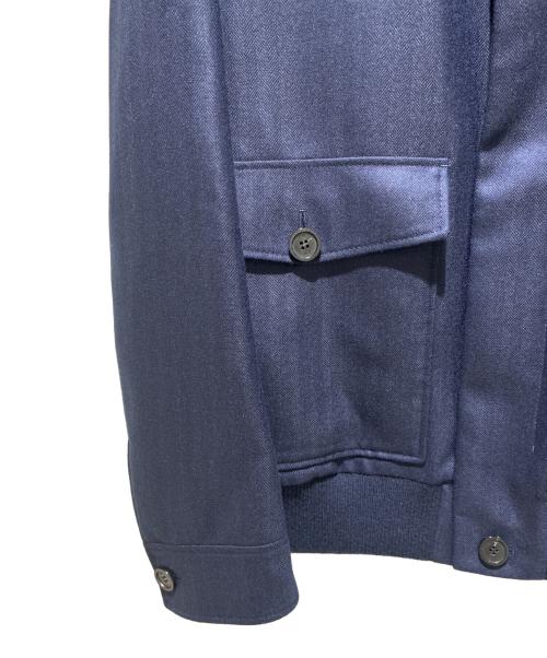 Dior（ディオール）Dior (ディオール) レザーカラーブルゾンジャケット/Colored leather blouson jacket/693C215A0133 C450 ネイビー サイズ:52の古着・服飾アイテム