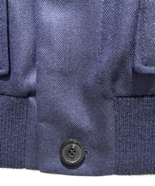 Dior（ディオール）Dior (ディオール) レザーカラーブルゾンジャケット/Colored leather blouson jacket/693C215A0133 C450 ネイビー サイズ:52の古着・服飾アイテム