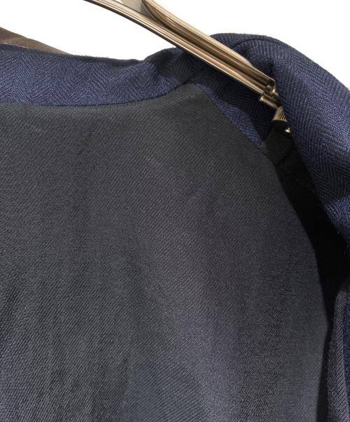Dior（ディオール）Dior (ディオール) レザーカラーブルゾンジャケット/Colored leather blouson jacket/693C215A0133 C450 ネイビー サイズ:52の古着・服飾アイテム