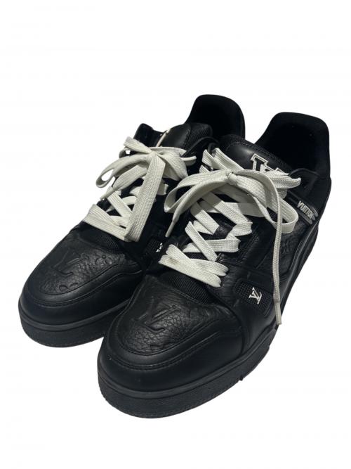 LOUIS VUITTON（ルイ ヴィトン）LOUIS VUITTON (ルイ ヴィトン) LV Trainer Sneakers/LVトレイナースニーカー/1AAREW ブラック×ホワイト サイズ:8の古着・服飾アイテム