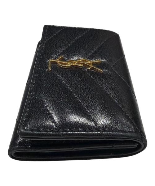 Saint Laurent Paris（サンローランパリ）Saint Laurent Paris (サンローランパリ) YSLロゴ キーケース ブラックの古着・服飾アイテム