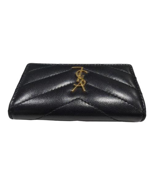 Saint Laurent Paris（サンローランパリ）Saint Laurent Paris (サンローランパリ) YSLロゴ キーケース ブラックの古着・服飾アイテム