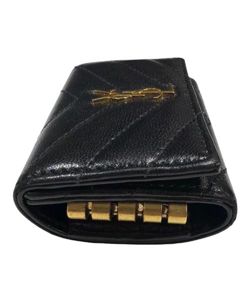Saint Laurent Paris（サンローランパリ）Saint Laurent Paris (サンローランパリ) YSLロゴ キーケース ブラックの古着・服飾アイテム