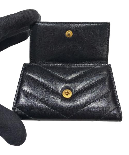 Saint Laurent Paris（サンローランパリ）Saint Laurent Paris (サンローランパリ) YSLロゴ キーケース ブラックの古着・服飾アイテム
