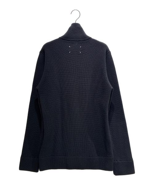 Maison Margiela（メゾンマルジェラ）Maison Margiela (メゾンマルジェラ) Cotton Wool 7-Gauge Drivers Knit/コットンウール7ゲージドライバーズニット/SI1HA0013 S17781 ブラック サイズ:Mの古着・服飾アイテム