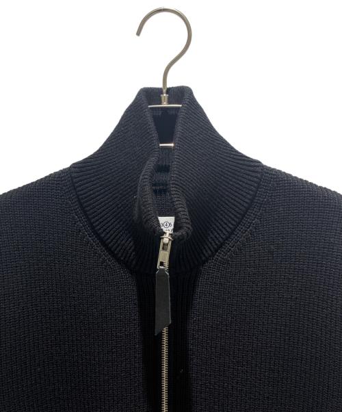 Maison Margiela（メゾンマルジェラ）Maison Margiela (メゾンマルジェラ) Cotton Wool 7-Gauge Drivers Knit/コットンウール7ゲージドライバーズニット/SI1HA0013 S17781 ブラック サイズ:Mの古着・服飾アイテム