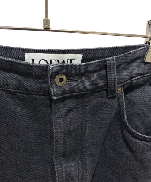 LOEWE（ロエベ）LOEWE (ロエベ) アナグラム バギーデニムパンツ ブラック サイズ:46の古着・服飾アイテム