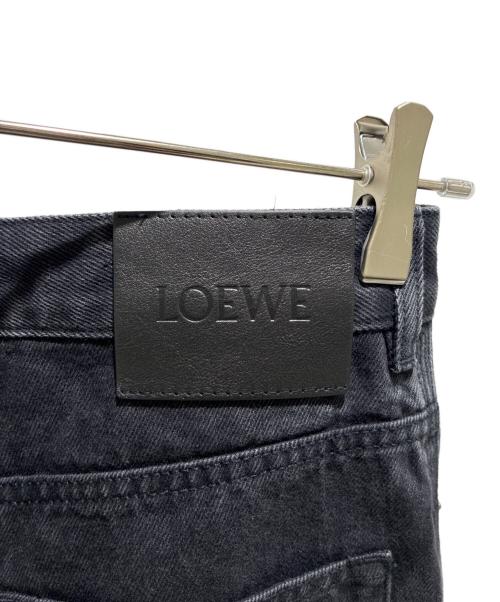 LOEWE（ロエベ）LOEWE (ロエベ) アナグラム バギーデニムパンツ ブラック サイズ:46の古着・服飾アイテム