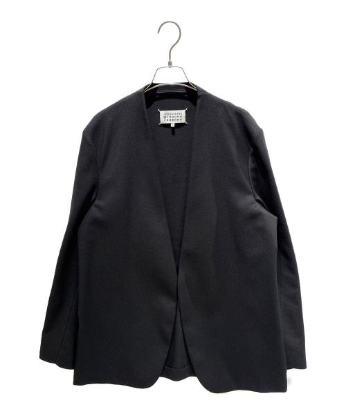 Maison Margiela（メゾンマルジェラ）Maison Margiela (メゾンマルジェラ) ノーカラージャケット/JACKET /S50BN0318 S47782 900 ブラック サイズ:52の古着・服飾アイテム