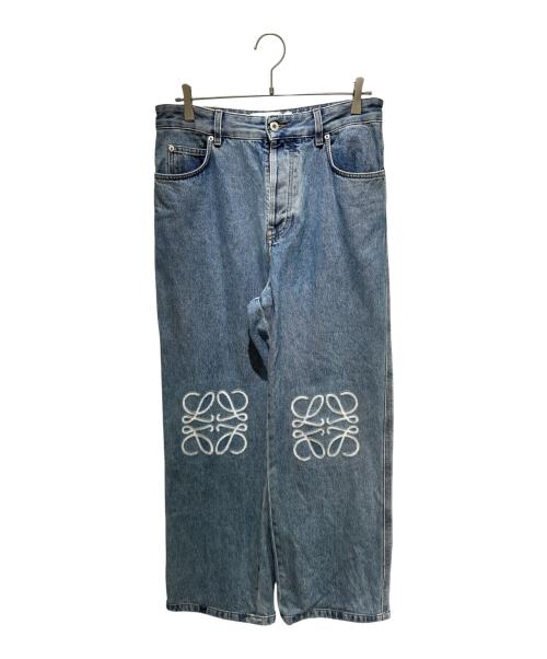 LOEWE（ロエベ）LOEWE (ロエベ) Anagram Baggy Jeans/アナグラムバギーデニム/H526Y11W59 インディゴ サイズ:46の古着・服飾アイテム