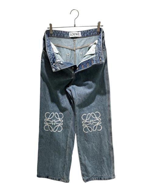 LOEWE（ロエベ）LOEWE (ロエベ) Anagram Baggy Jeans/アナグラムバギーデニム/H526Y11W59 インディゴ サイズ:46の古着・服飾アイテム