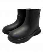 PRADAプラダ）の古着「レインブーツ」｜ブラック