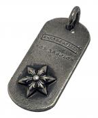 CHROME HEARTSクロムハーツ）の古着「レイズドスタードッグタグ/RAISED STAR DOGTAG」｜シルバー