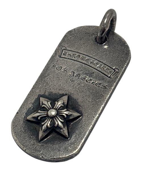CHROME HEARTS（クロムハーツ）CHROME HEARTS (クロムハーツ) レイズドスタードッグタグ/RAISED STAR DOGTAG シルバーの古着・服飾アイテム