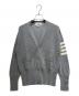 Thom Browne（トムブラウン）の古着「Classic Cashmere 4-Bar V-Neck Cardigan/クラシック カシミヤ 4-BAR Vネック カーディガン/MKC001A-00011」｜ライトグレー