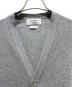 中古・古着 Thom Browne (トムブラウン) Classic Cashmere 4-Bar V-Neck Cardigan/クラシック カシミヤ 4-BAR Vネック カーディガン/MKC001A-00011 ライトグレー サイズ:3：100000円