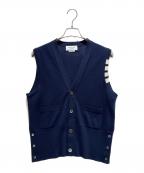 Thom Browneトムブラウン）の古着「Cardigan vest/カーディガンベスト」｜ネイビー