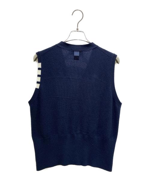 Thom Browne（トムブラウン）Thom Browne (トムブラウン) Cardigan vest/カーディガンベスト ネイビー サイズ:2の古着・服飾アイテム