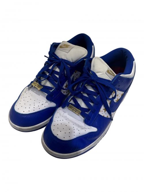 NIKE（ナイキ）NIKE (ナイキ) SUPREME (シュプリーム) SB Dunk Low OG QS Gold Stars ブルー サイズ:UK10の古着・服飾アイテム